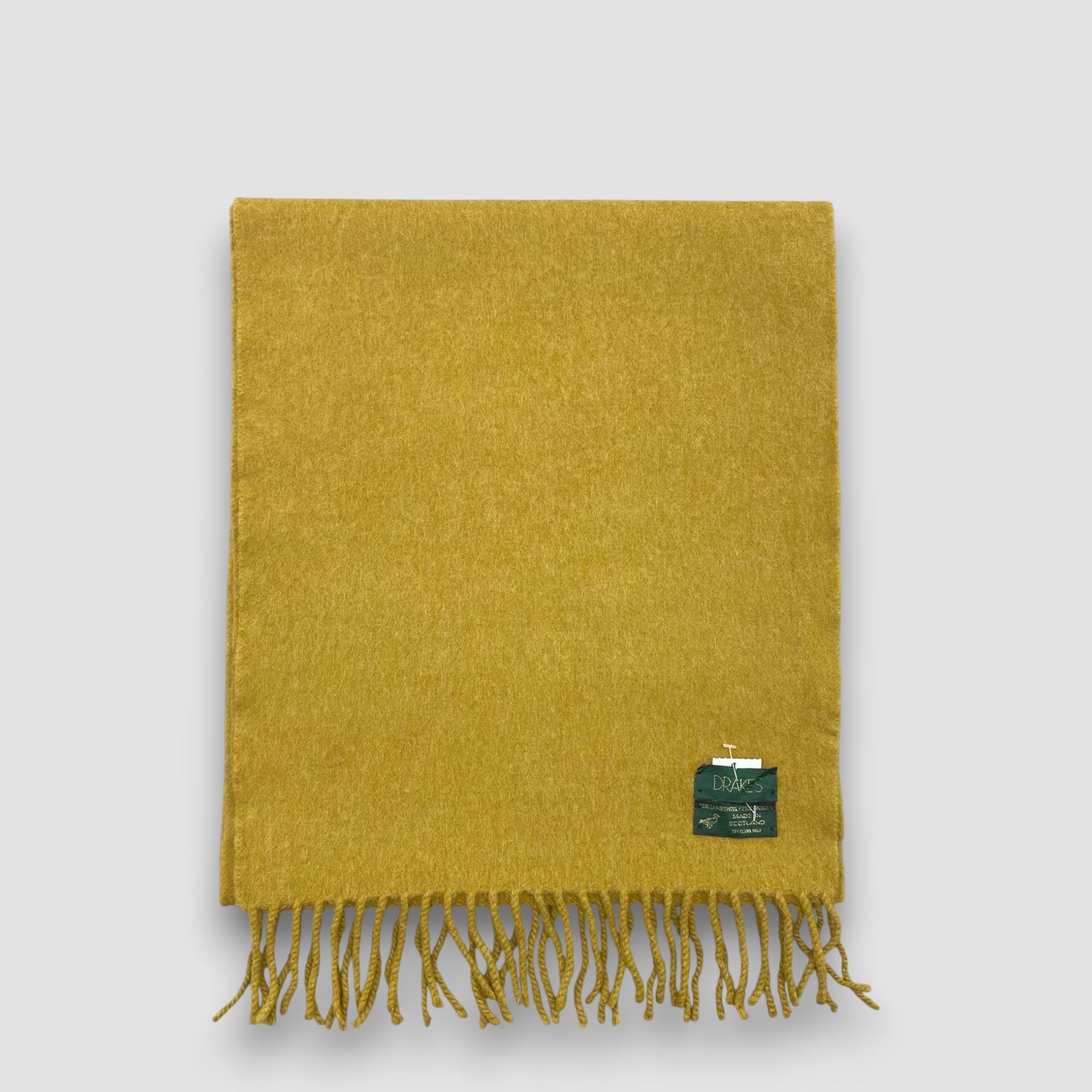 Drake's Vintage Drakes Scarf Muffler Wool Fringe Winter Scarves Size ONE SIZE - 2 Thumbnail