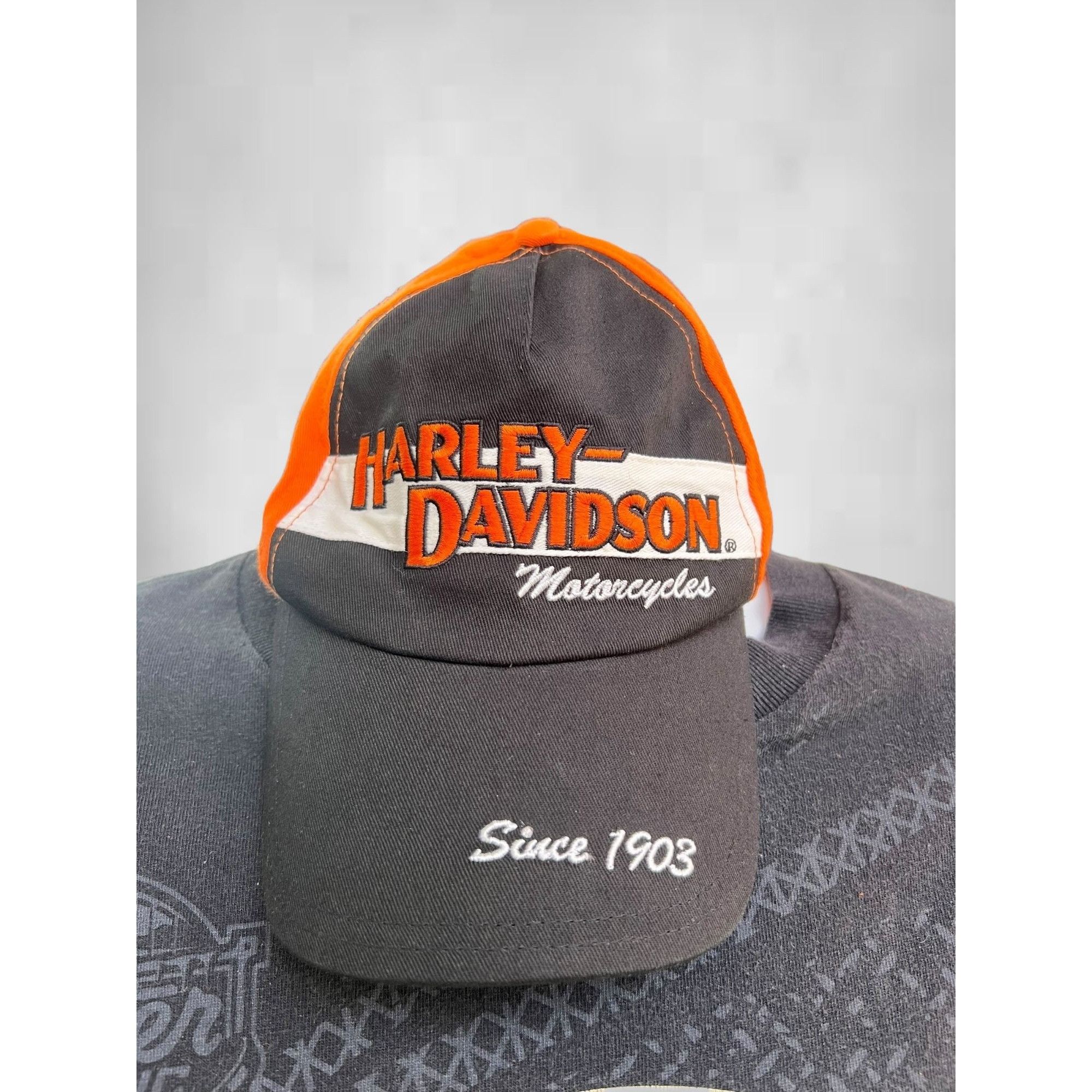Harley Davidson × Vintage Vintage Y2K Harley Hat Size ONE SIZE - 1 Thumbnail