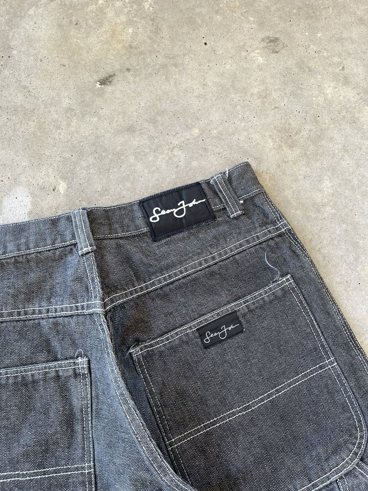 Sean John × Vintage Vintage Y2K Sean John Baggy Cyber Tech Shorts Size US 34 / EU 50 - 3 Thumbnail