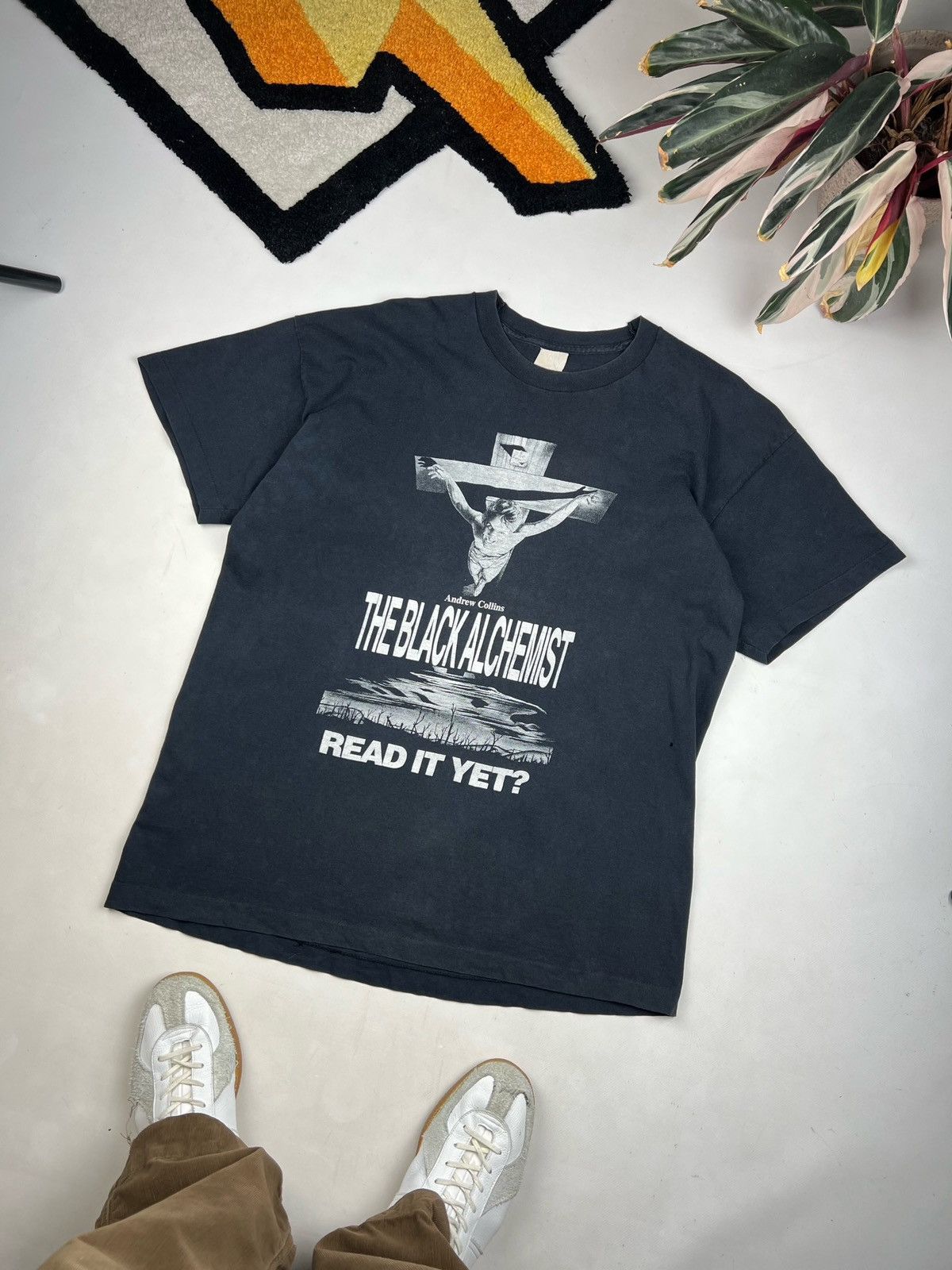 Vintage Vintage 90s the black alchemist tee Antichrist Evil God Art Size US XL / EU 56 / 4 - 5 Thumbnail