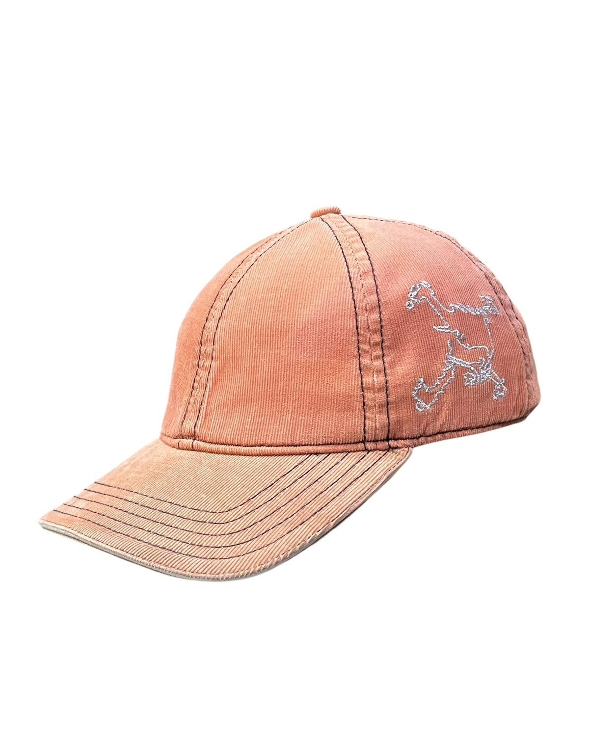 Oakley Vintage Y2K Oakley Skull Corduroy Cap Salmon Pink Size ONE SIZE - 2 Thumbnail