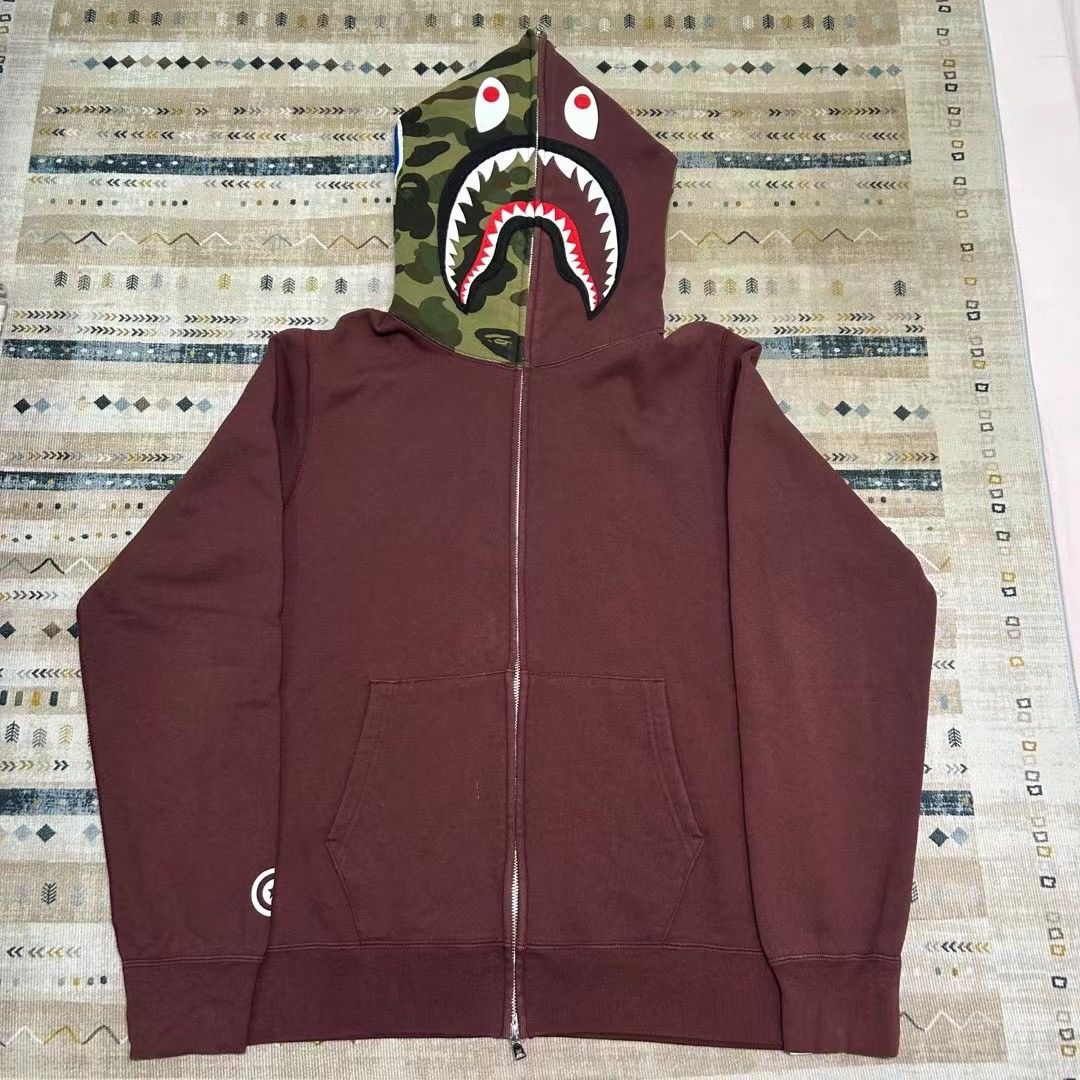 Bape COLOR CAMO SHARK FULL ZIP HOODIE Size US L / EU 52-54 / 3 - 1 Thumbnail