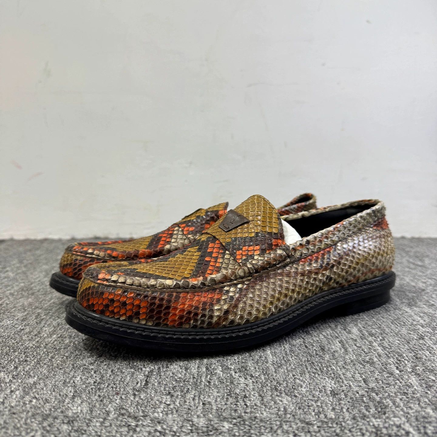 Saint Laurent Paris SLP Snakeskin Loafer 40 Size US 7 / EU 40 - 1 Thumbnail