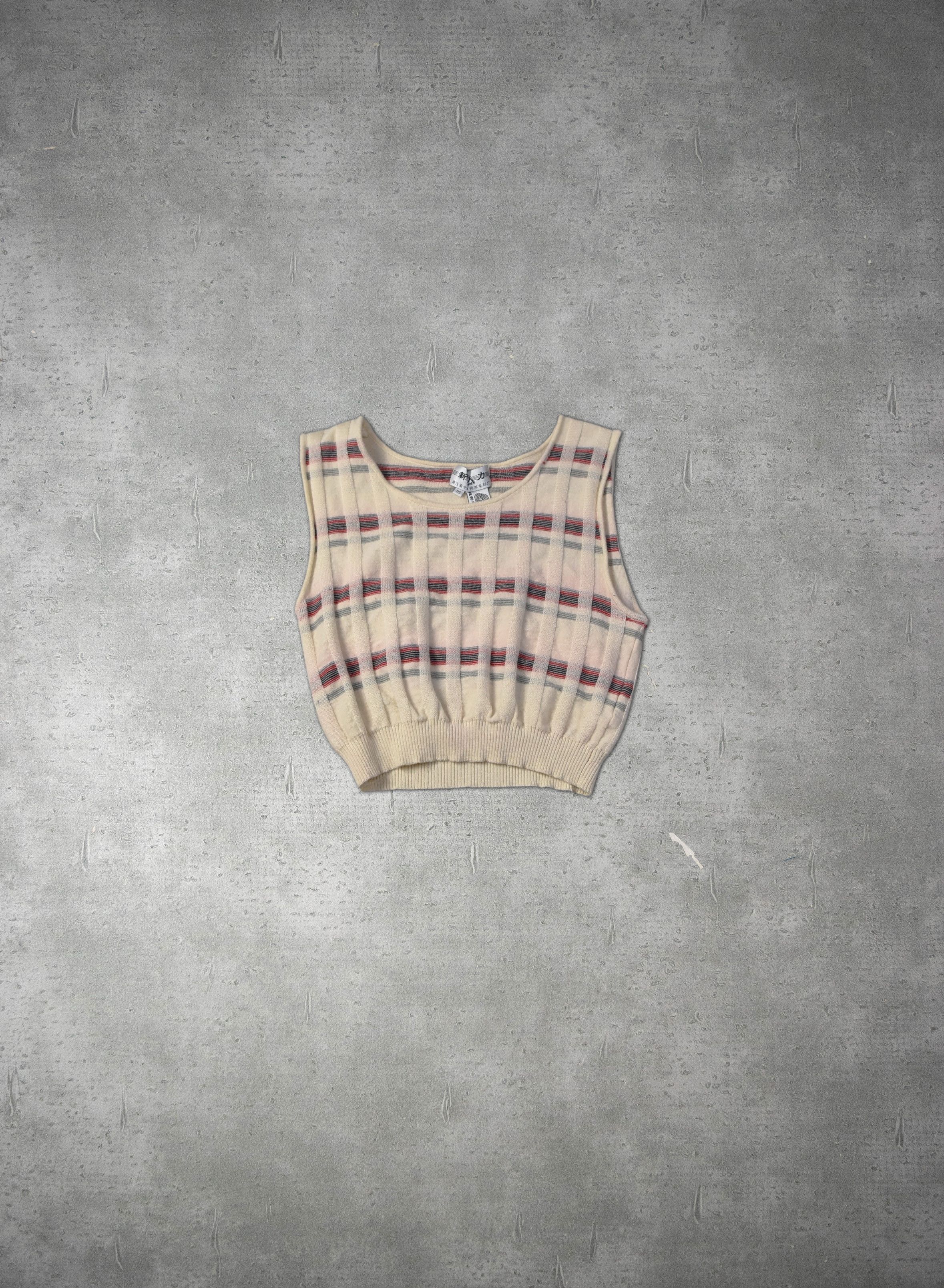 Vintage Vingage vest knit sweater 29-2-11 91 Size ONE SIZE - 1 Thumbnail