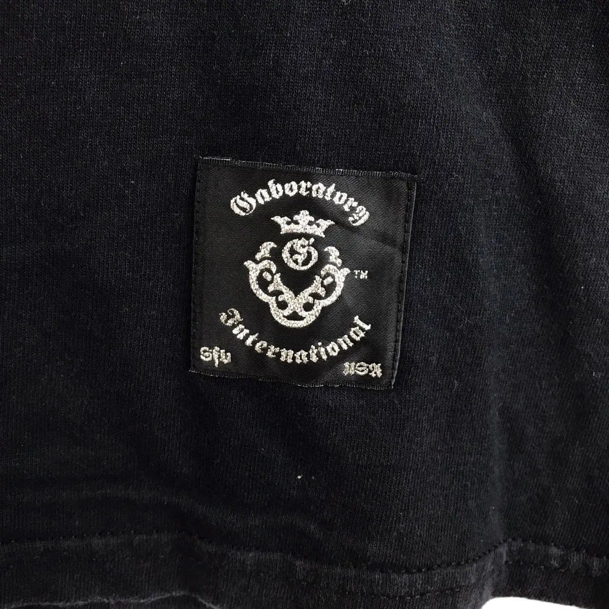 Vintage LABORATORY INTERNATIONAL Sfv Usa Brand Big Logo Print Black Size US S / EU 44-46 / 1 - 5 Thumbnail