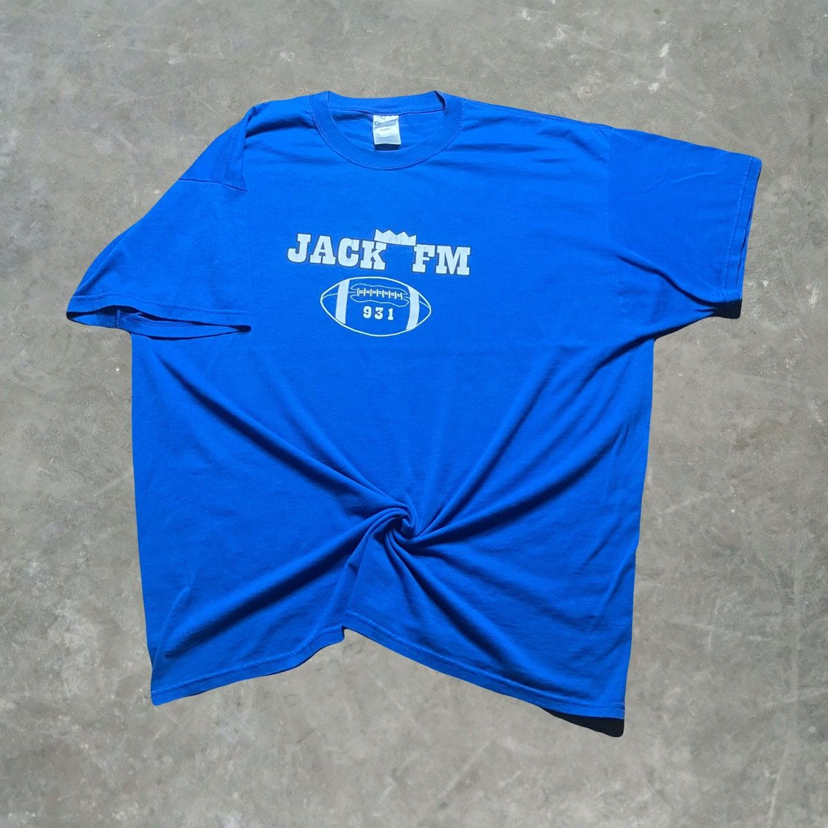 Jerzees × NFL × Vintage Vintage Jack FM 931 Lets Go Colts Radio T Shirt Size US XXL / EU 58 / 5 - 1 Thumbnail