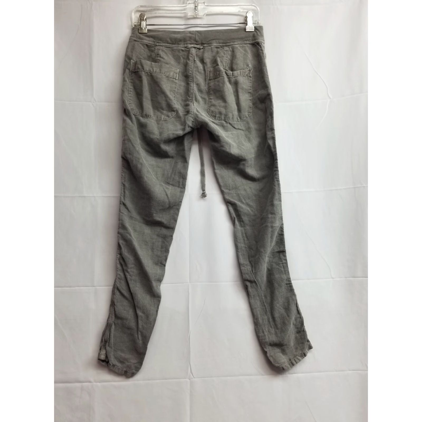 Vintage Standard James Perse Womens Cotton Jogger Pants Drawstring Waist Gray Size 0 Size 29" - 2 Thumbnail