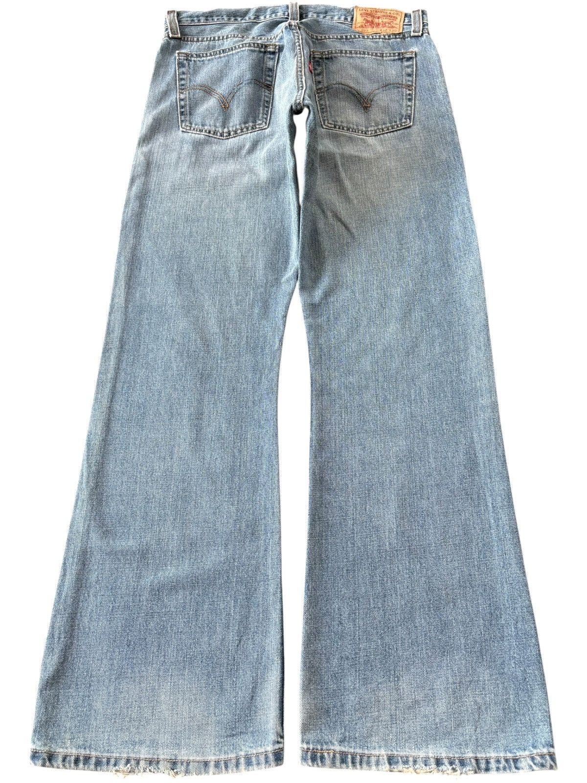 Levi's Vintage 90s Levis 527 Faded Wash Distress Flare Jeans Size US 33 - 2 Thumbnail