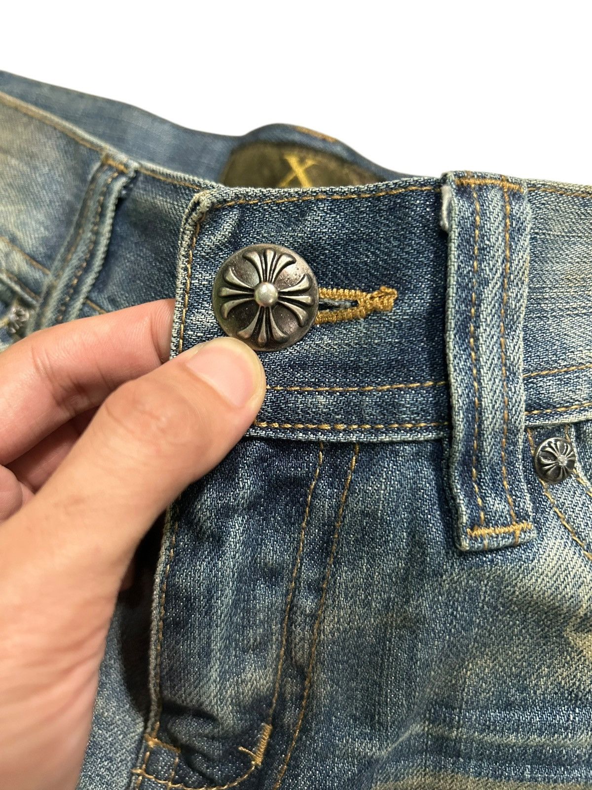Japanese Brand × Kapital × Vintage Xfrm Flare Japanese Punk Bondage Style Denim ☠️🎌 Size US 30 / EU 46 - 8 Thumbnail