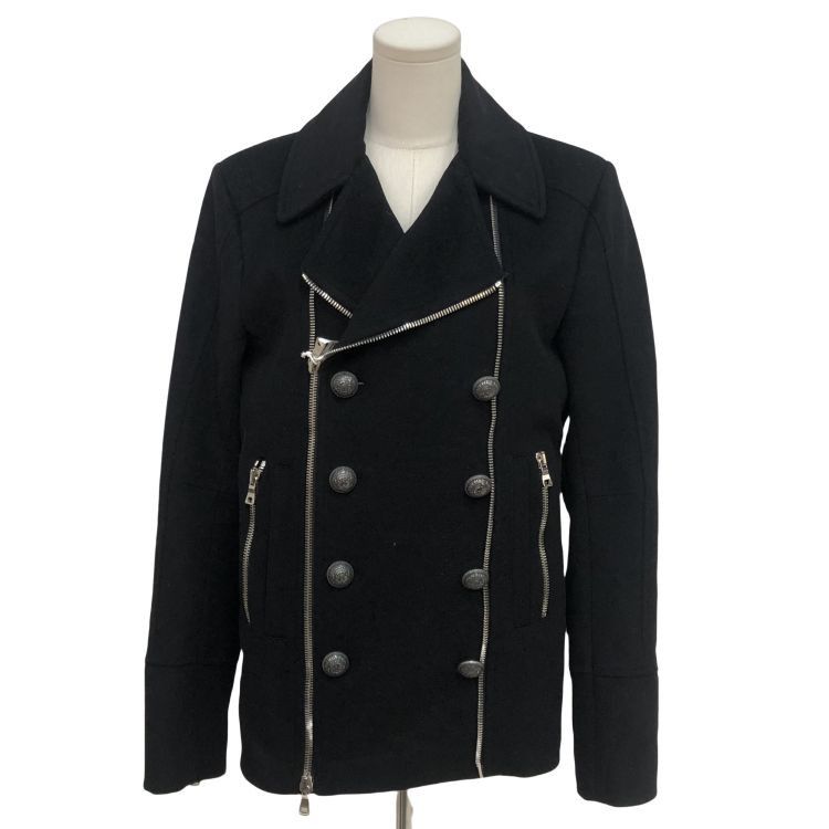 Balmain Balmain Wool Biker Coat Size 46 Size US S / EU 44-46 / 1 - 1 Thumbnail
