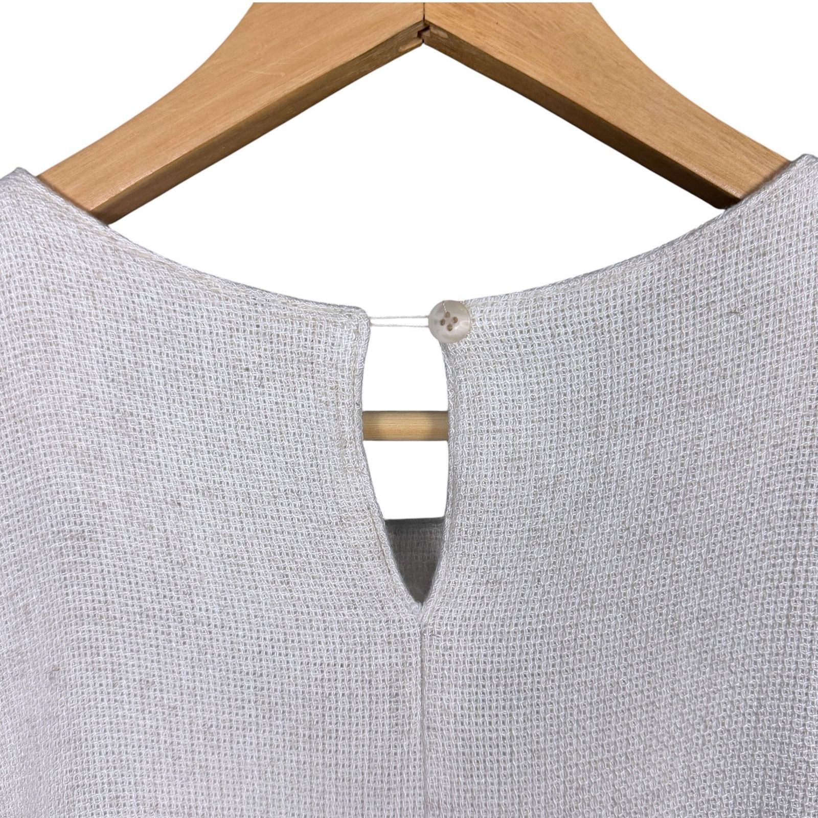 Other Vintage Briggs New York Women's Medium Linen Blend Blouse Size M / US 6-8 / IT 42-44 - 6 Thumbnail