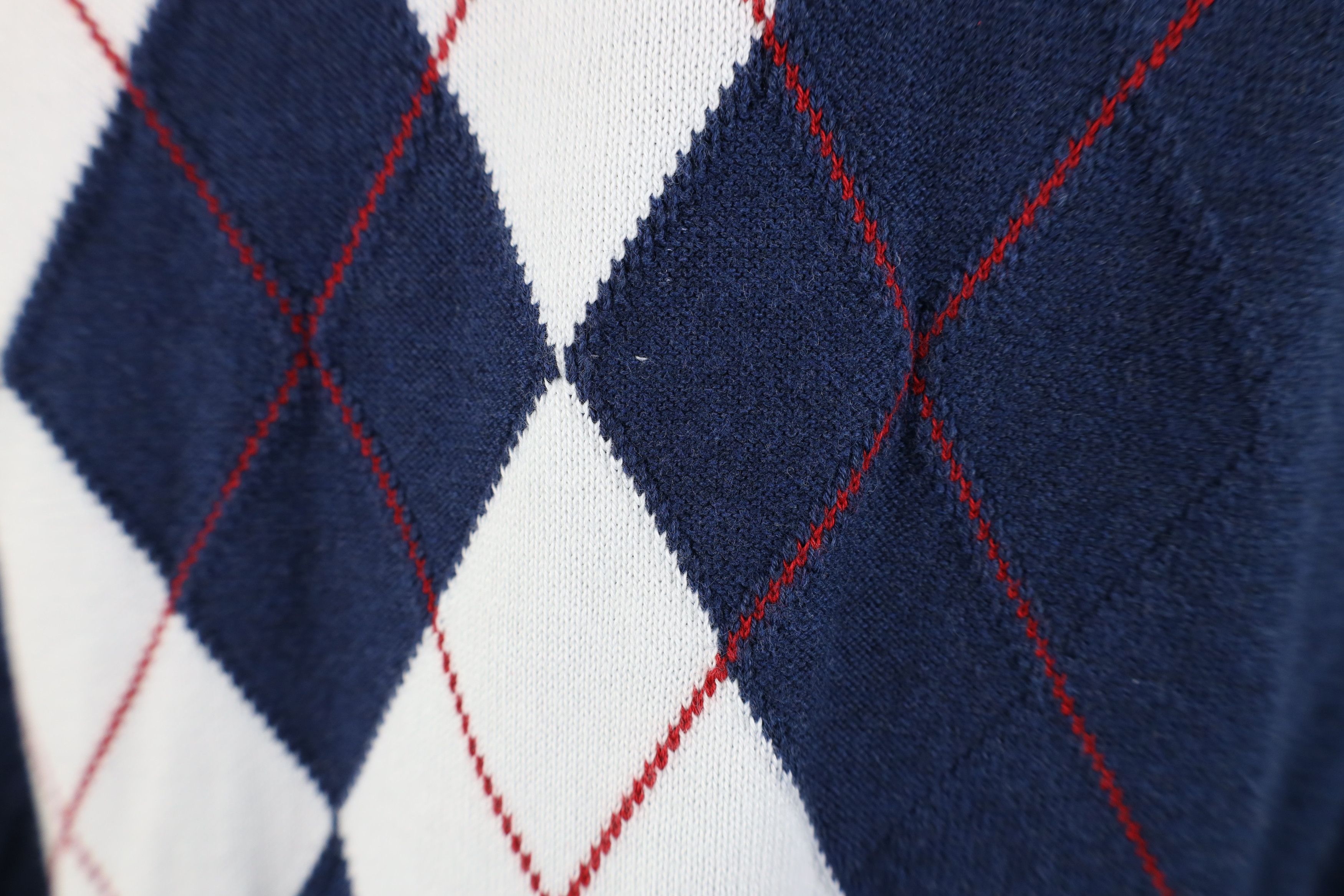 Tommy Hilfiger Vintage Y2K Tommy Hilfiger Lightweight Diamond Knit Sweater Size US M / EU 48-50 / 2 - 5 Thumbnail
