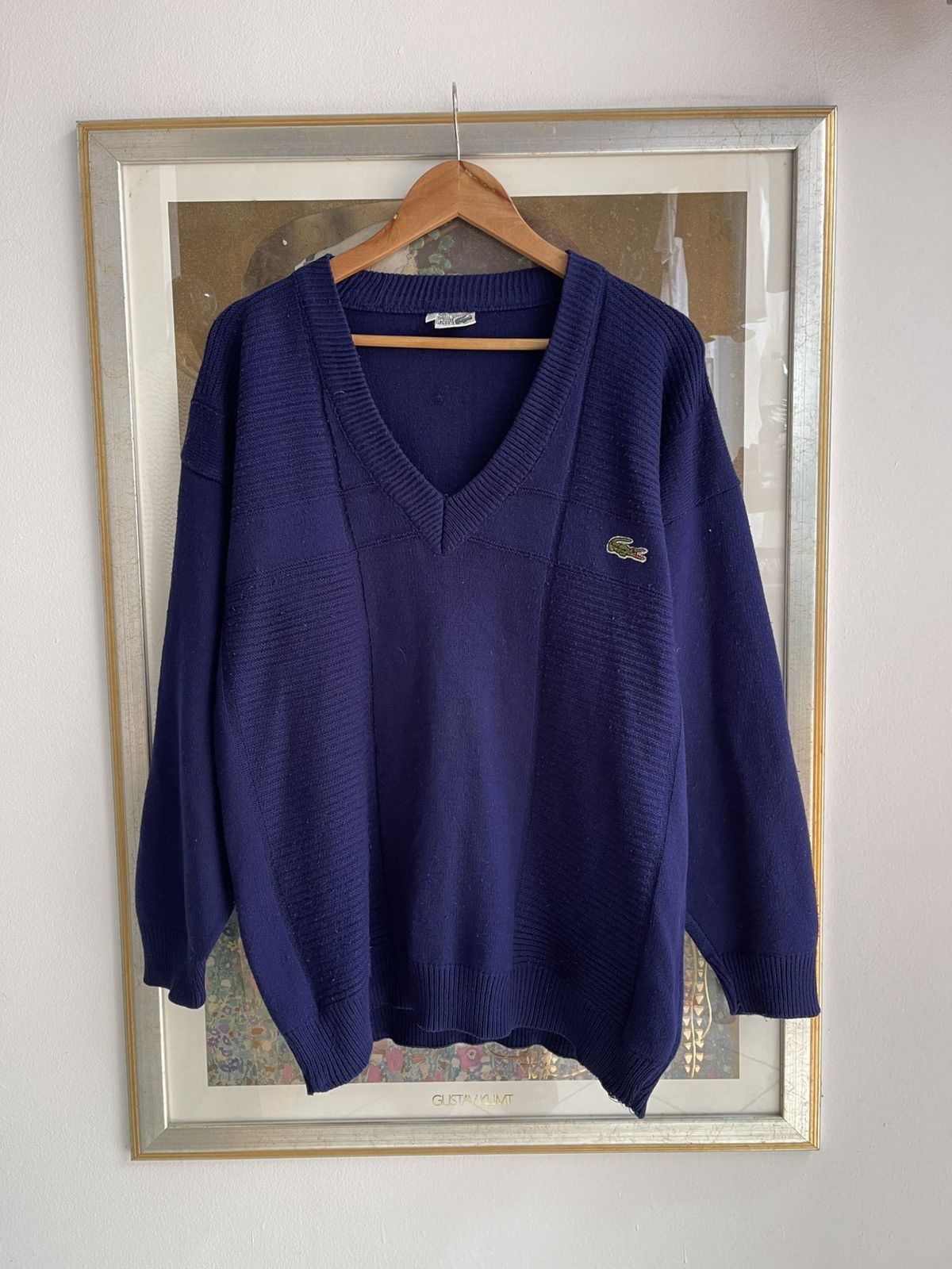 Lacoste Lacoste Knit Sweater 80s Size US XL / EU 56 / 4 - 1 Thumbnail