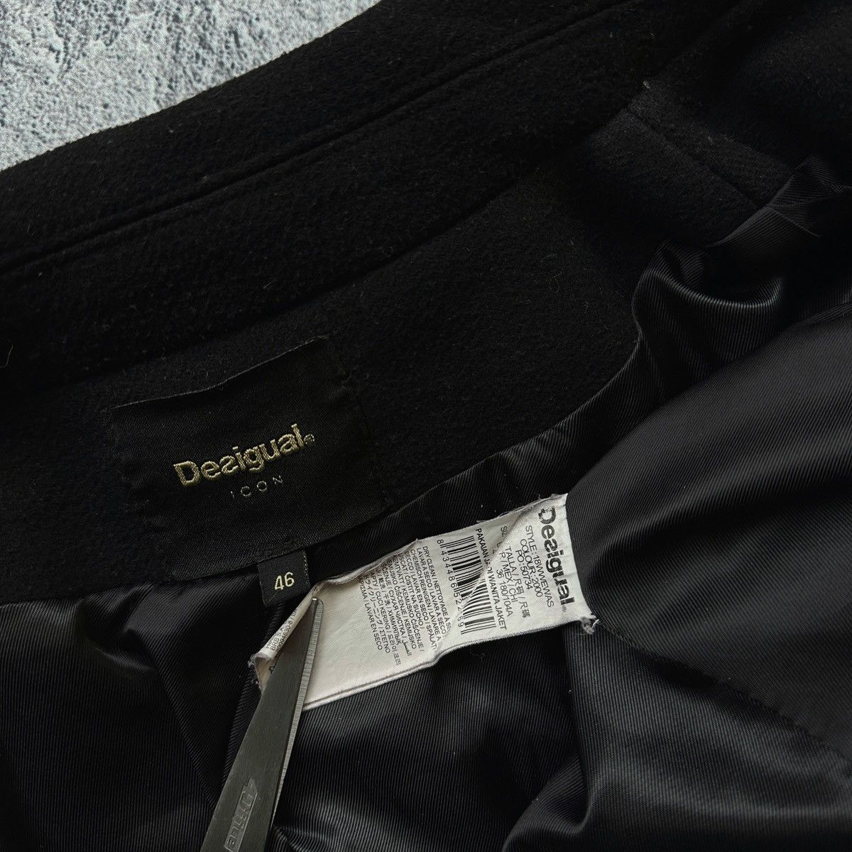 Desigual Desigual ElisabethCoat Wool Full Zip Jacket RRP - 360$ Size L / US 10 / IT 46 - 16 Thumbnail
