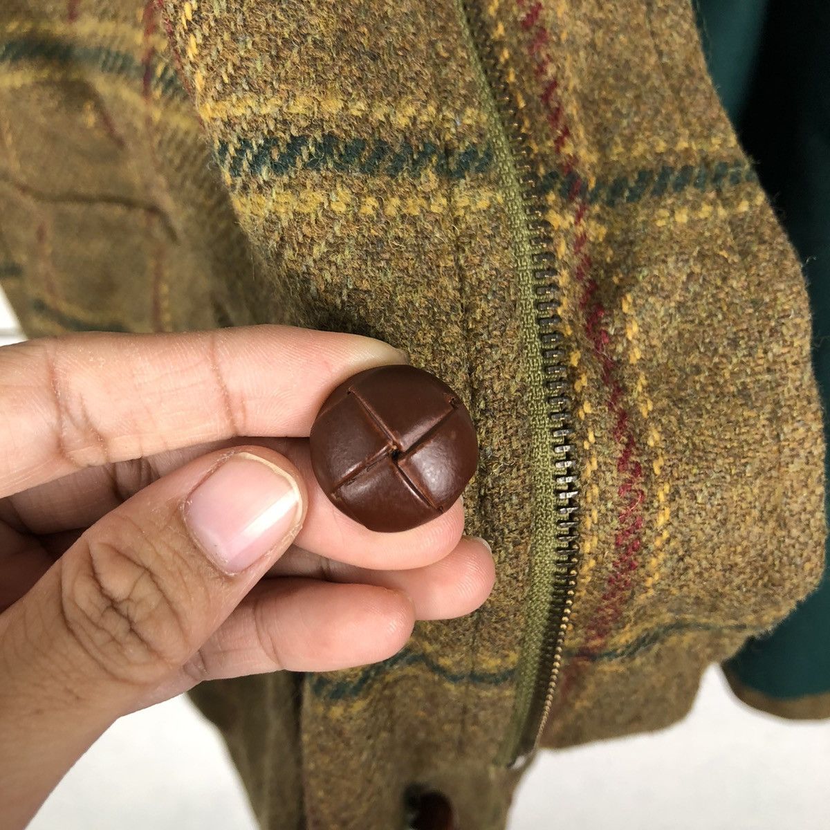 DAKS 🔥Vintage Wool Jacket Daks Fly Herringbone Tartan Design Size US M / EU 48-50 / 2 - 17 Thumbnail