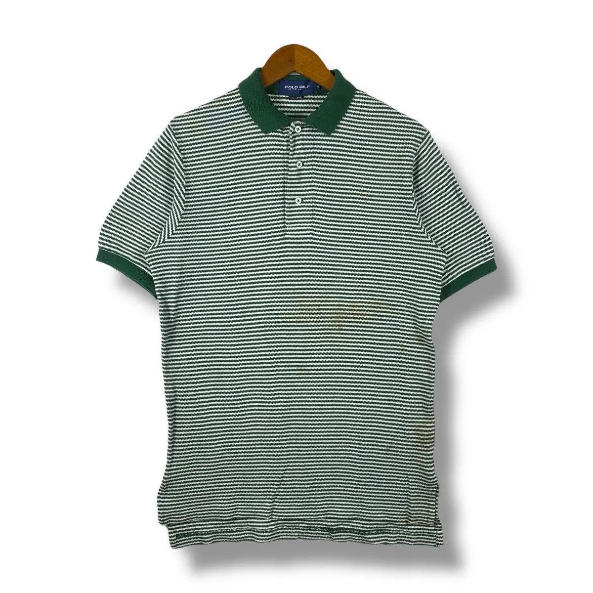 Polo Ralph Lauren Vintage 00's POLO GOLF Ralph Lauren Striped Stains Polo Size US S / EU 44-46 / 1 - 1 Thumbnail