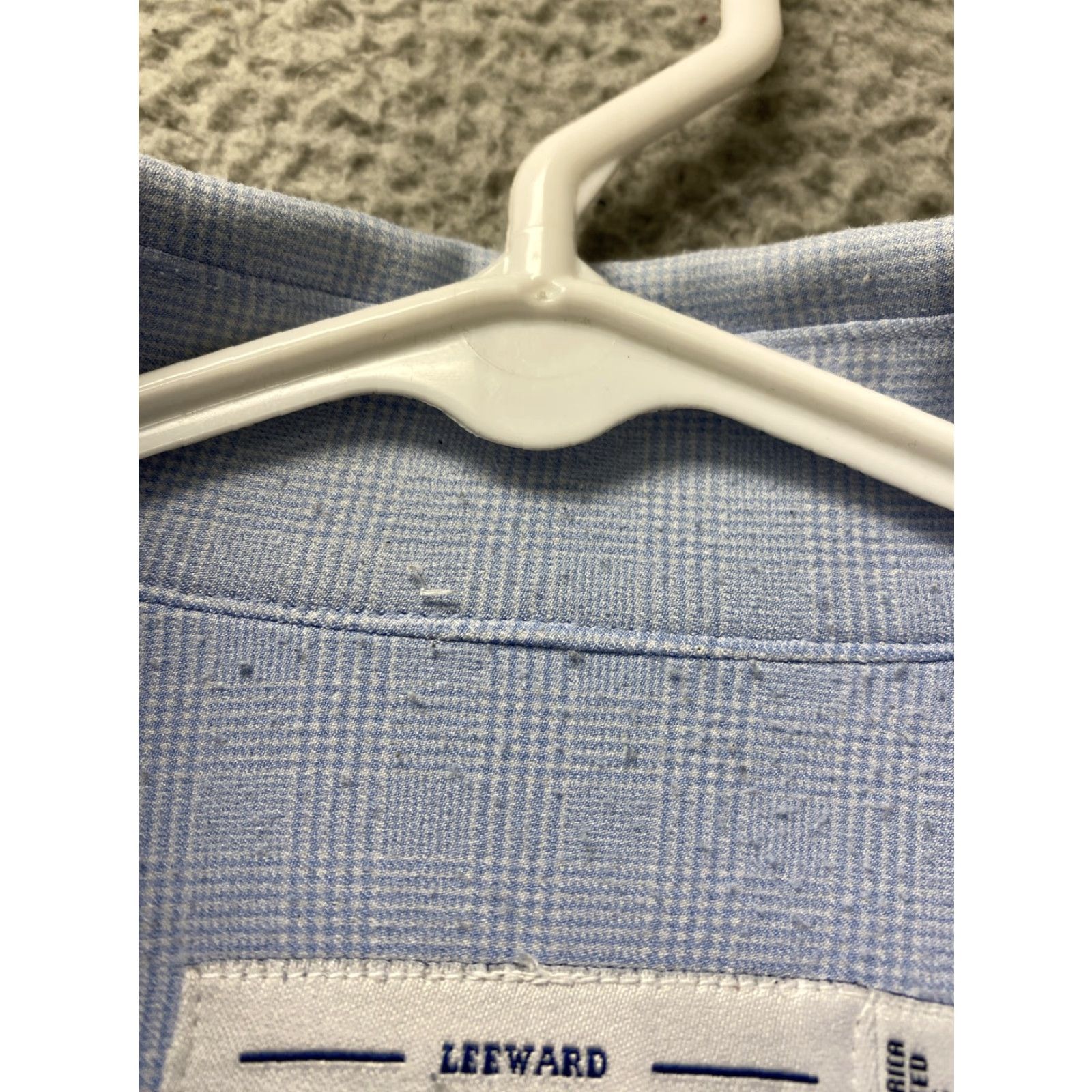 Mizzen+Main Mizzen+Main Button-Up Shirt Mens Large Long Sleeve Fit Blue Plaid /44-87 Button-Down Collar Size US L / EU 52-54 / 3 - 7 Thumbnail