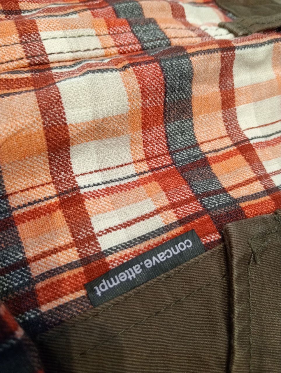 Japanese Brand VINTAGE CONCAVE ATTEMPT JAPAN BROWN COTTON PANTS Size US 33 - 11 Thumbnail