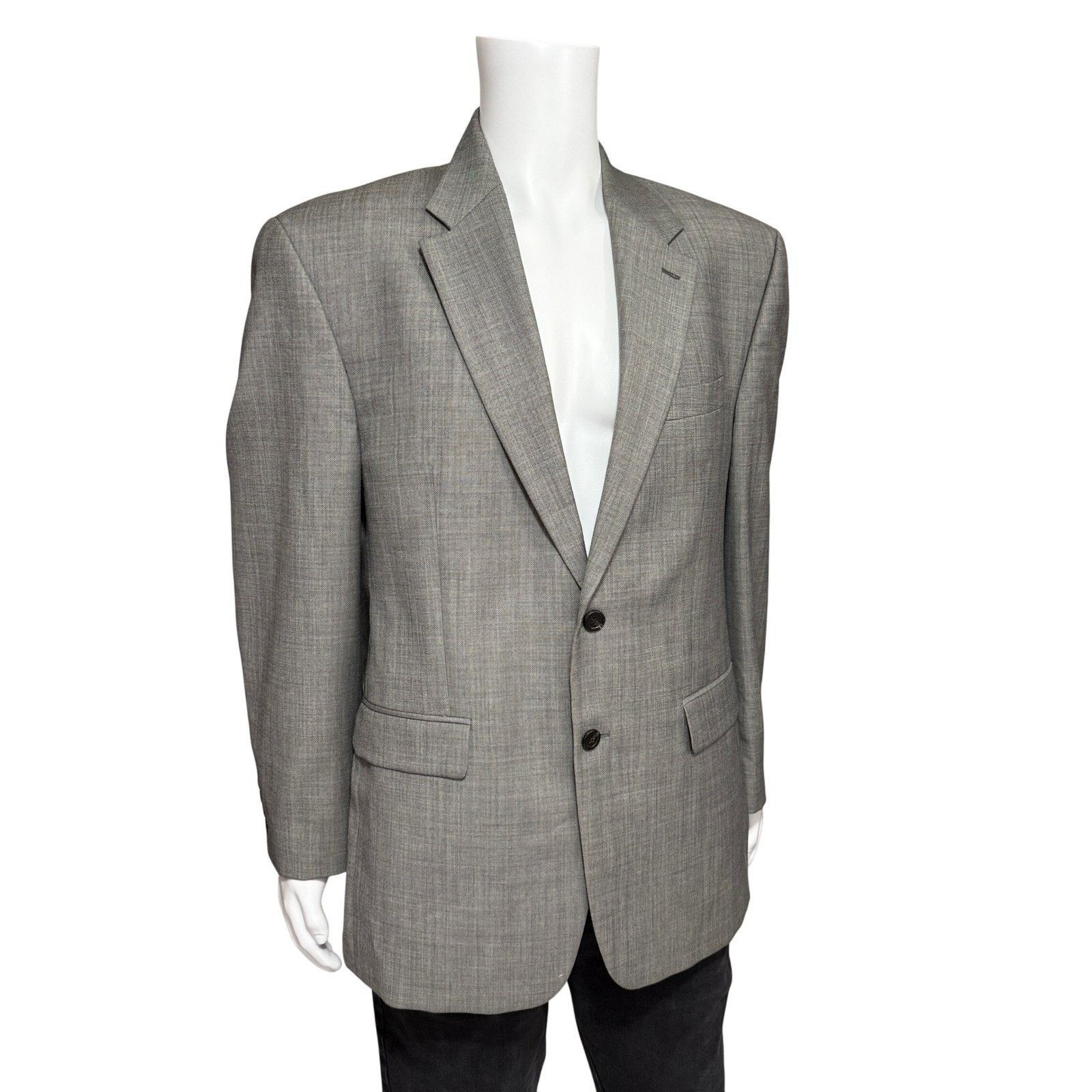 Lauren Ralph Lauren Lauren Ralph Lauren Men's Wool Grey Blazer Jacket Size 42R Size 42R - 2 Thumbnail