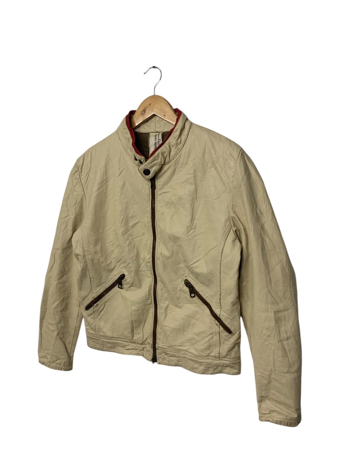 Genuine Leather × Leather Della Casa Marcello Pampaloni Leather Rider Jacket Size US M / EU 48-50 / 2 - 2 Thumbnail