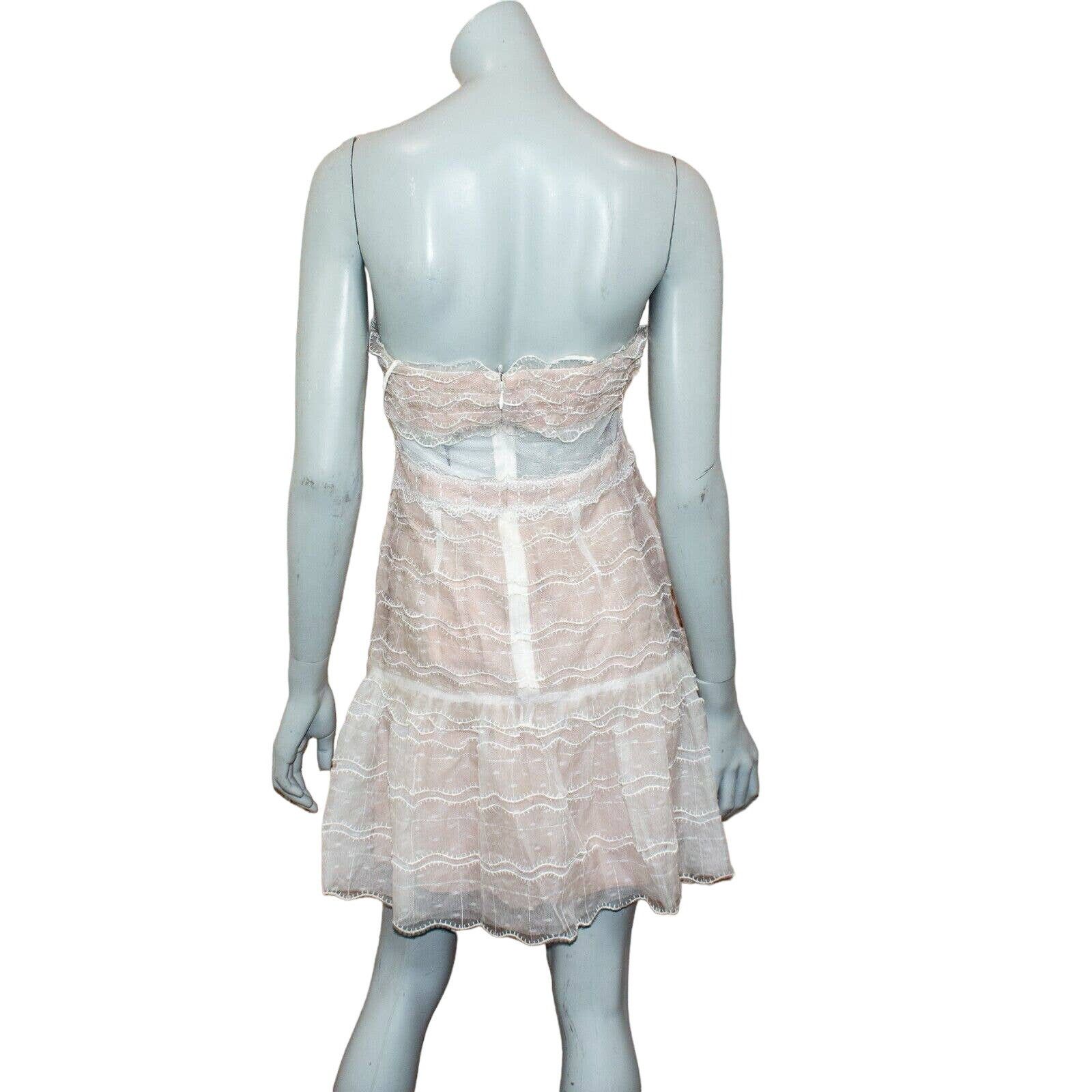 ALEXIS NEW ALEXIS Adlai Dress Mini White Sheer Lace Ruffle Medium Size M / US 6-8 / IT 42-44 - 6 Thumbnail