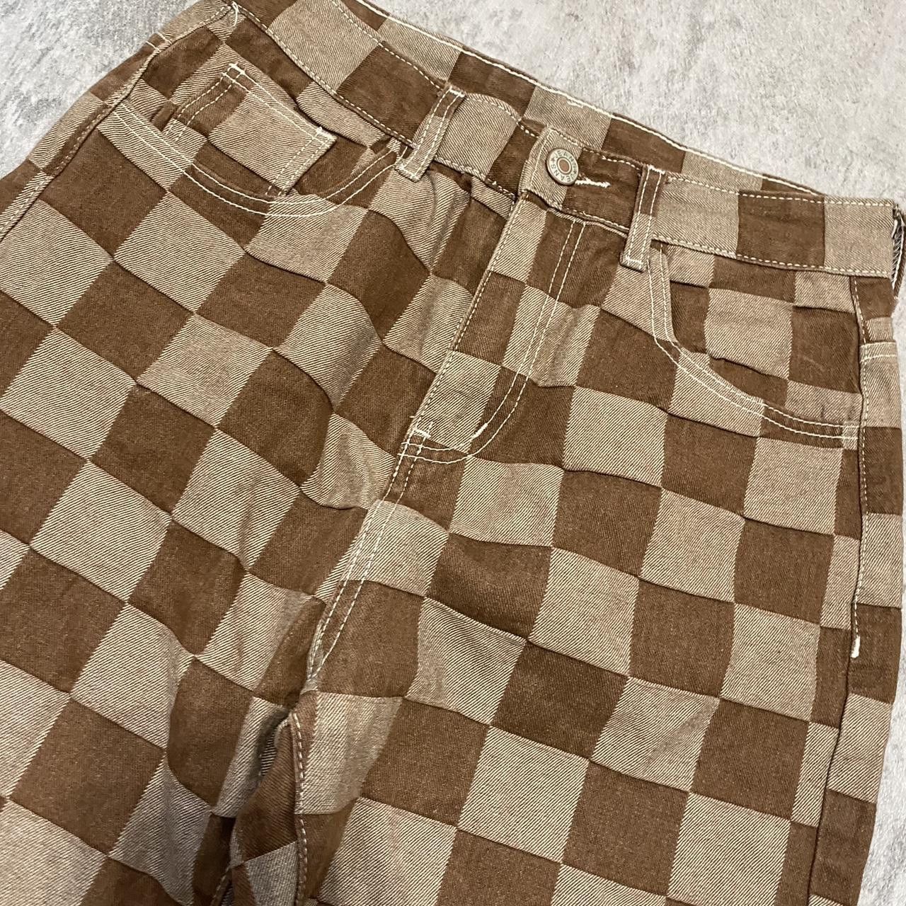 Other Brown and tan checkered straight leg trousers Size US M / EU 48-50 / 2 - 3 Thumbnail