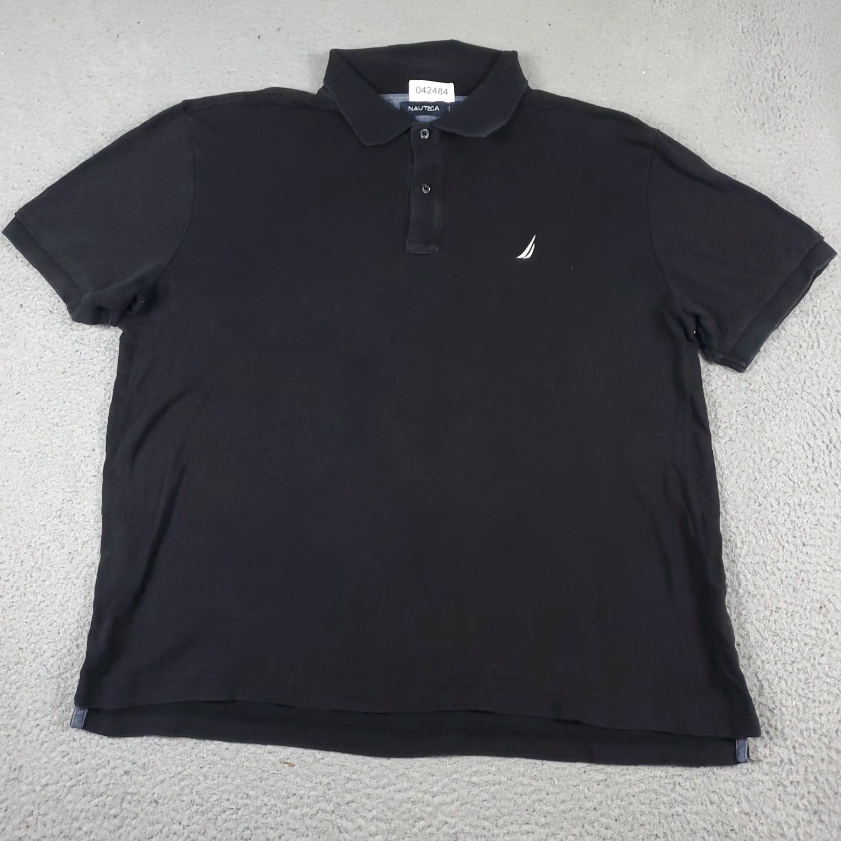 Nautica Nautica Polo Shirt Adult Men's XL Black Solid Short Sleeve Casual Activewear Size US XL / EU 56 / 4 - 3 Thumbnail
