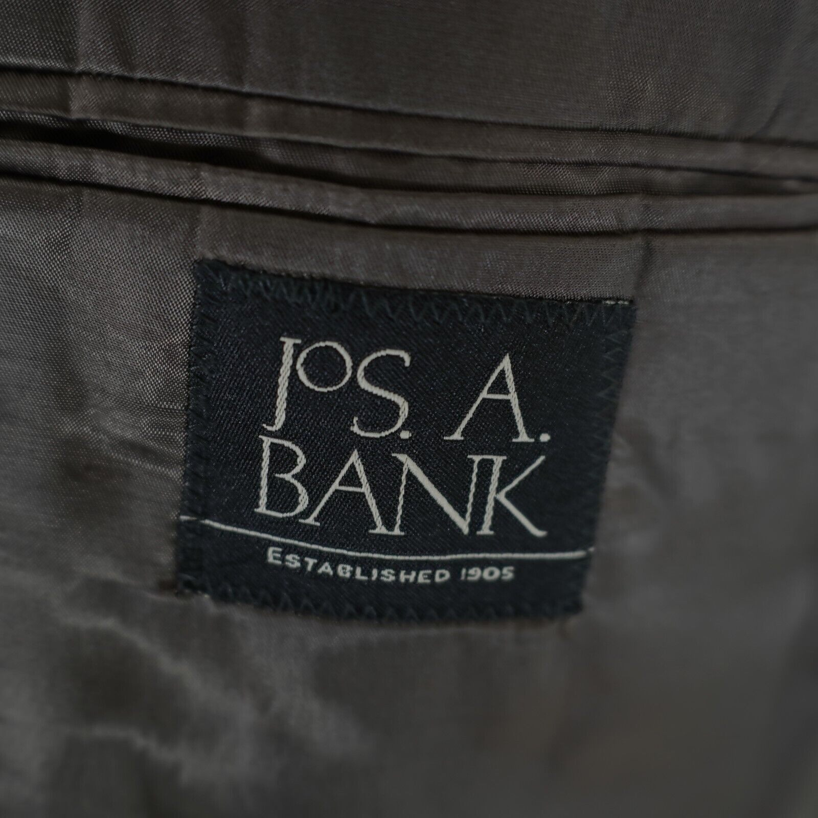 Jos. A. Bank Jos A Bank Green Beige Birdseye Wool 2 Piece Suit 44S 40/30 Size 44S - 12 Thumbnail