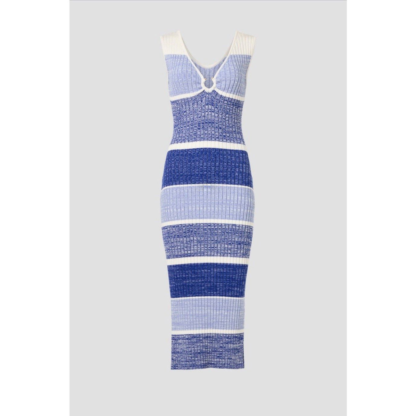 Other Toccin Womens Sadie Sleeveless Striped Midi Dress Msrp $395 Size S / US 4 / IT 40 - 2 Thumbnail