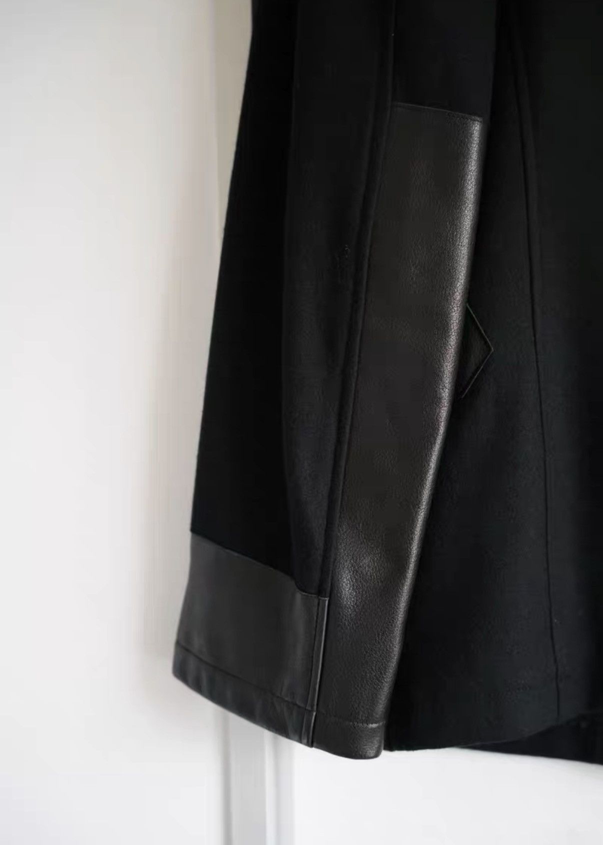 Yohji Yamamoto Yohji Yamamoto 15aw Leather Sleeve Blazer K4 Size US M / EU 48-50 / 2 - 5 Thumbnail