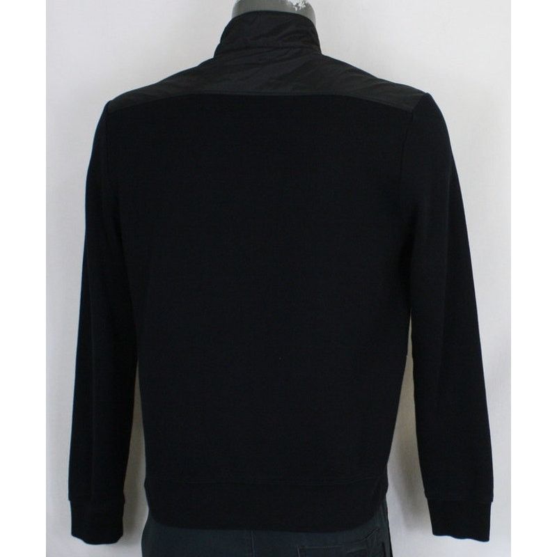 Hugo Boss BOSS Hugo Boss Quarter Zip Sweater Black Mock Neck Pullover Size US M / EU 48-50 / 2 - 5 Thumbnail