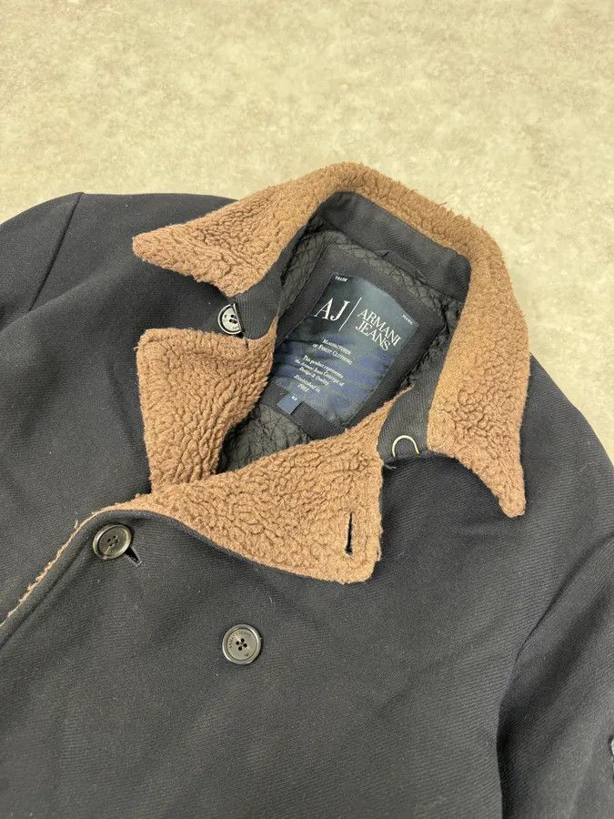 Armani 2000s Armani Navy Wool Peacoat Jacket Size US M / EU 48-50 / 2 - 5 Thumbnail