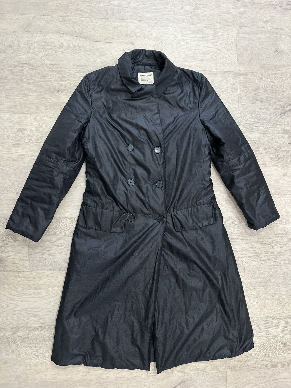 image of Helmut Lang 1997 Coat in Black, Men's (Size Small)