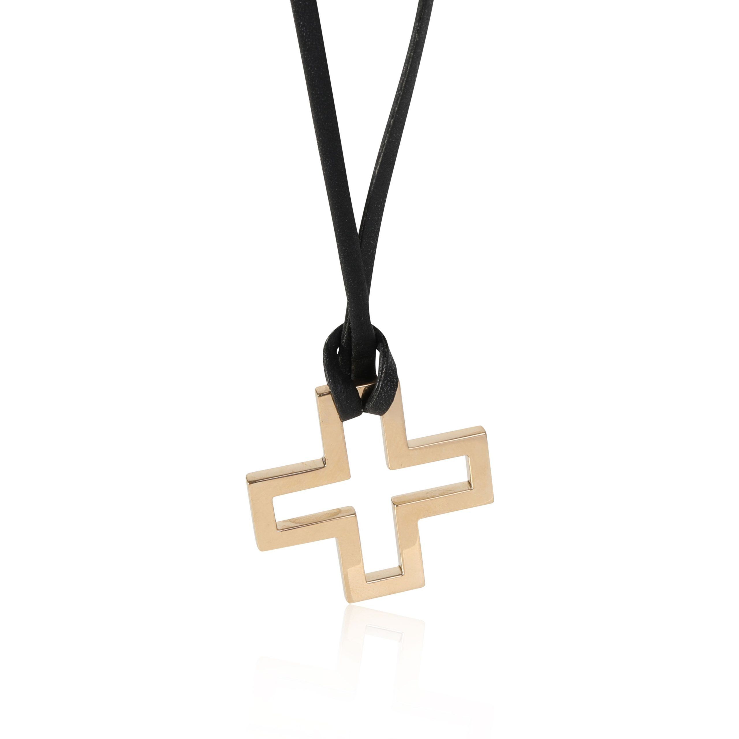 image of Gucci Cross Pendant In 18K Yellow Gold, Women's