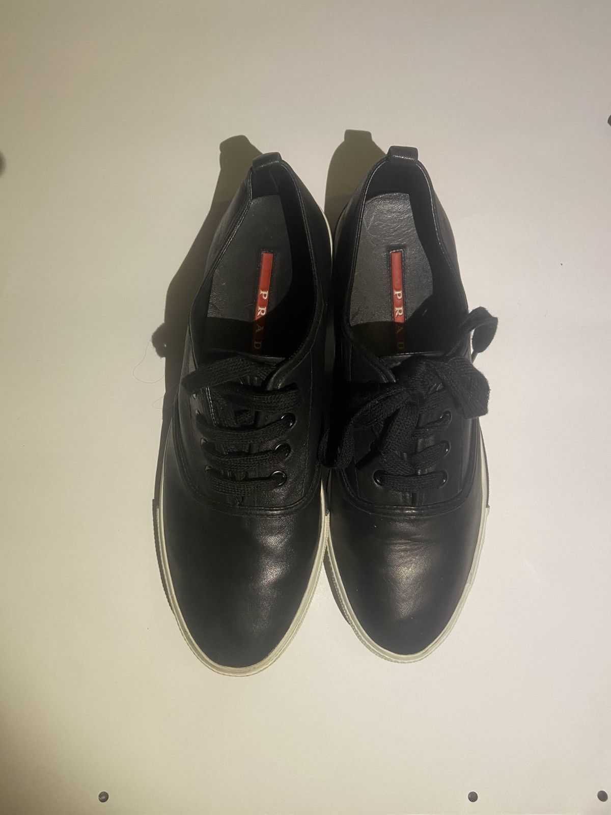 Prada Leather Sneakers Size US 8 / EU 41 - 2 Thumbnail