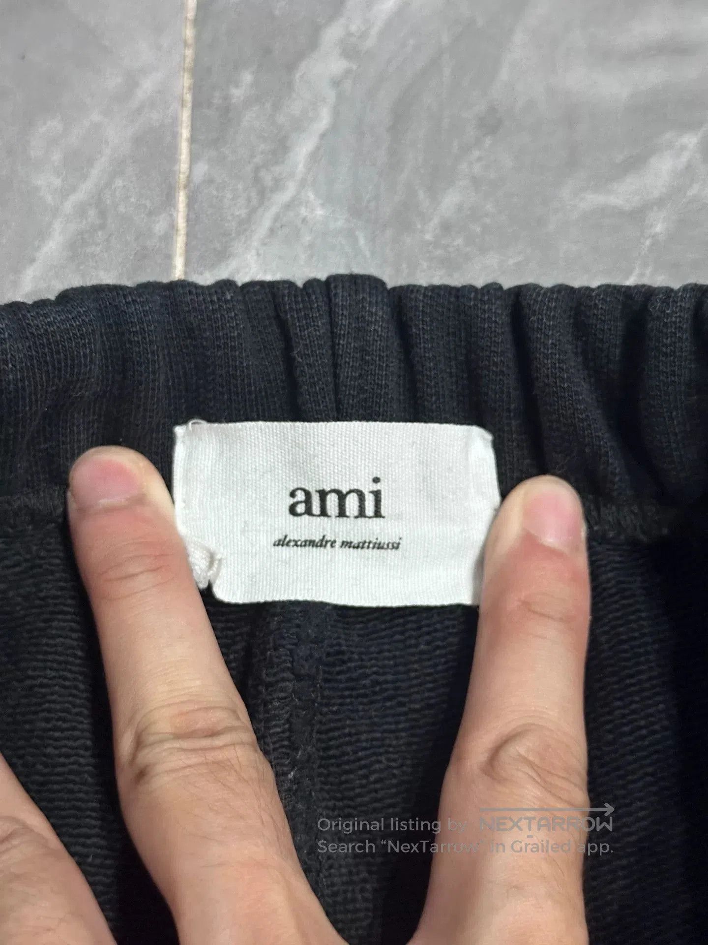 AMI AMI PARIS Black Heart Embroidered Wide Sweatpants. Size US 28 / EU 44 - 4 Thumbnail