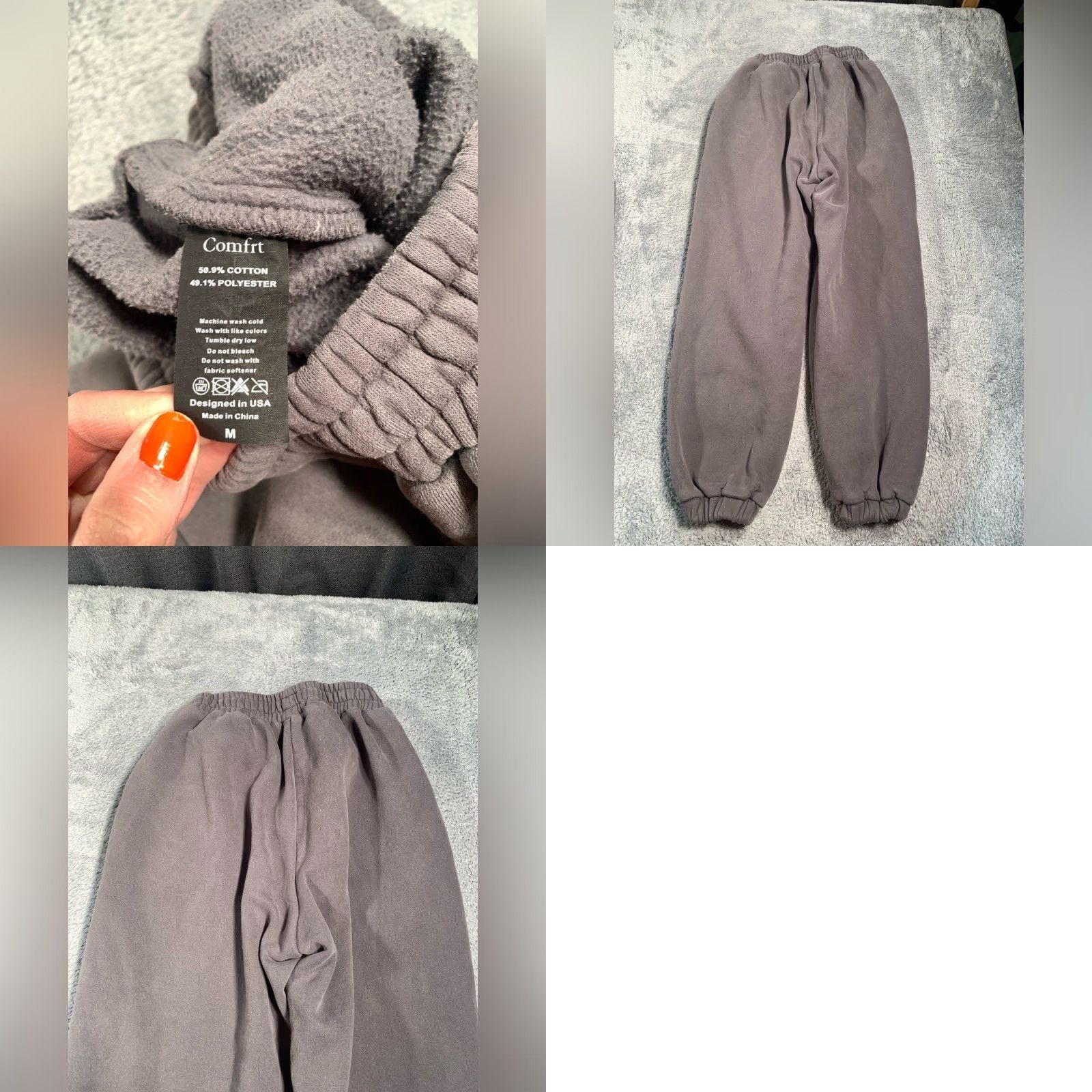 Vintage Comfrt Gray Sweatpants M Women Pants Regular Track Pants Medium Gray) Size 32" / US 10 / IT 46 - 8 Thumbnail