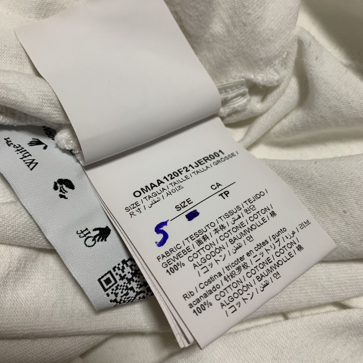 Off-White Off White Small Graphic White Tee Virgil Abloh Boxy Fit Size US S / EU 44-46 / 1 - 6 Thumbnail