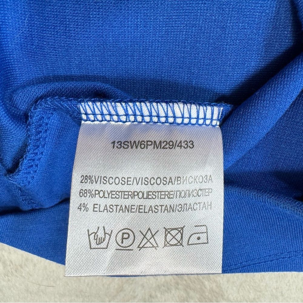 Other NWT New 6PM Blue Short Sleeve Viscose Dress Size 46 US M Size M / US 6-8 / IT 42-44 - 6 Thumbnail