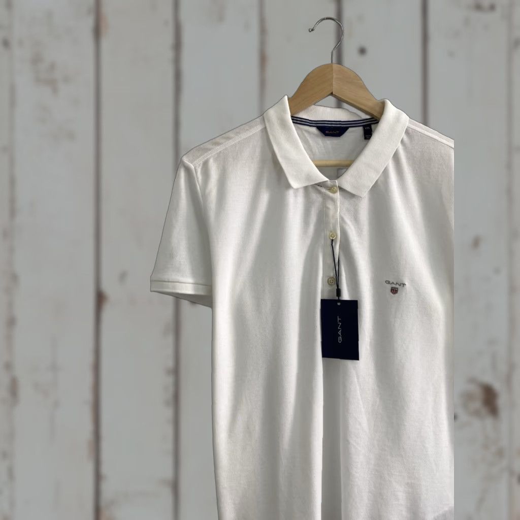 Gant GANT Polo T-Shirt White Retro XL Mens Size US XL / EU 56 / 4 - 1 Thumbnail
