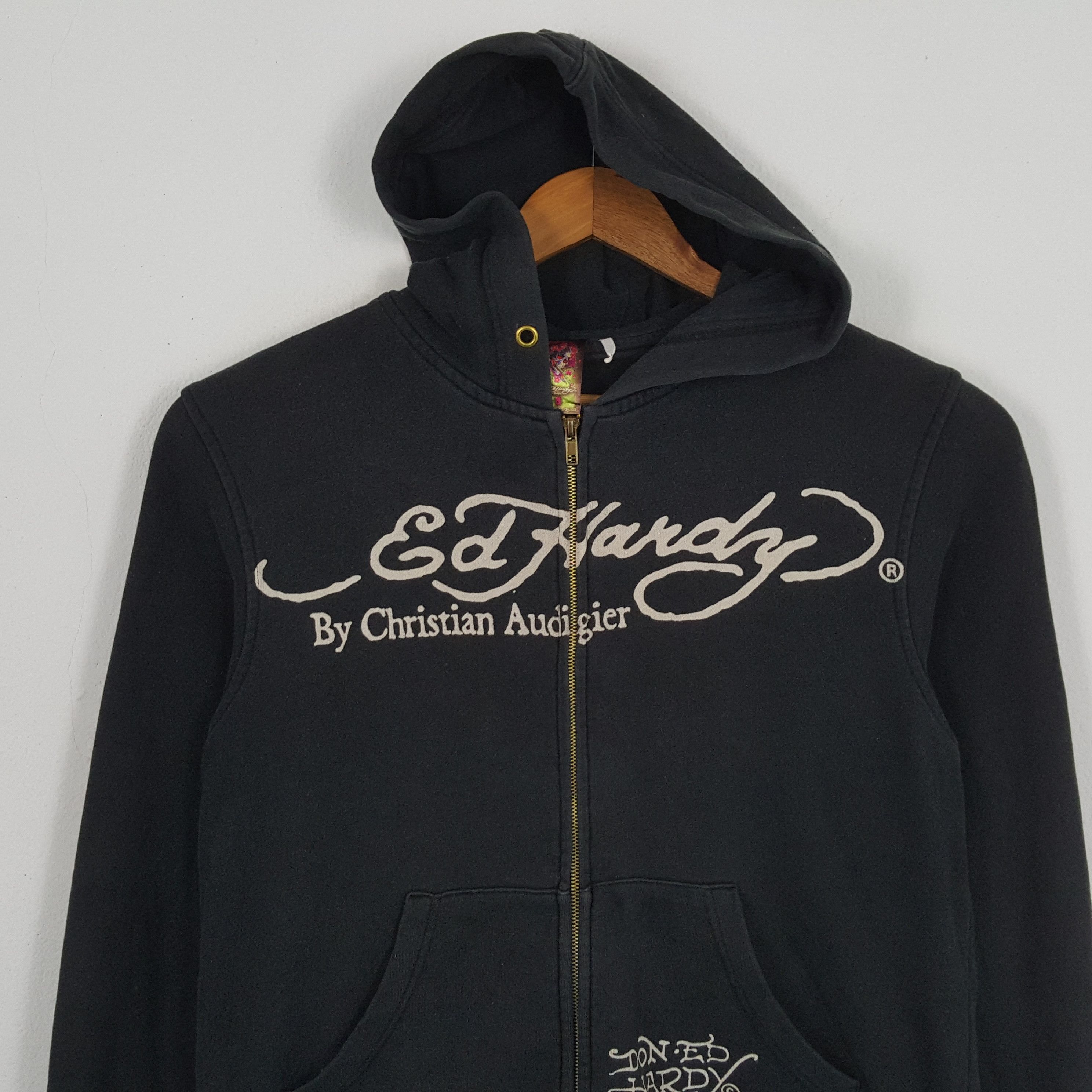 Christian Audigier × Ed Hardy × Vintage Vintage ED-HARDY by CHRISTIAN AUDIGIER Fashion Style Hoodies Size US S / EU 44-46 / 1 - 4 Thumbnail
