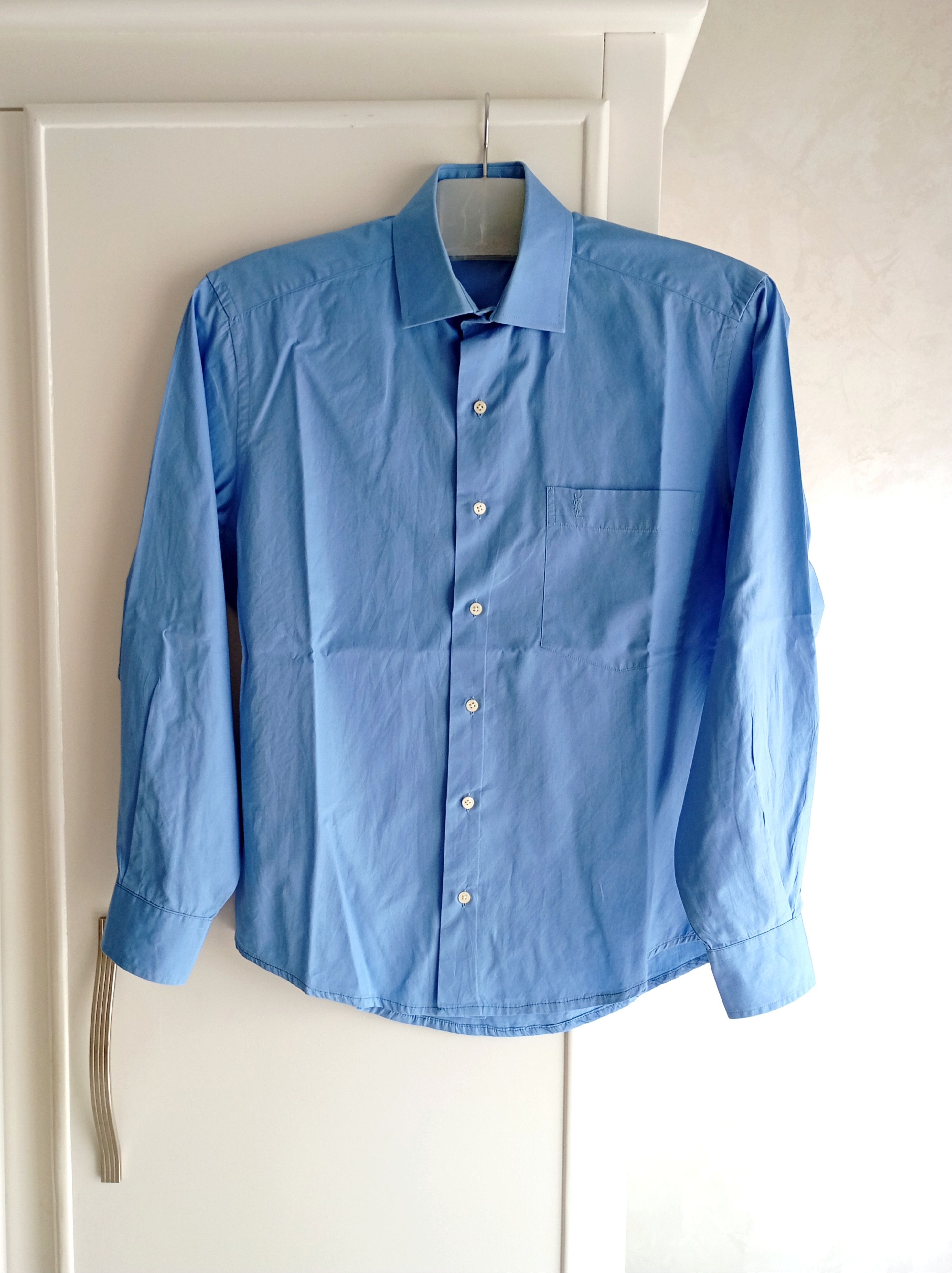 Vintage × Yves Saint Laurent Vintage Yves Saint Laurent Pour Homme Shirt 90s Designer Size US M / EU 48-50 / 2 - 1 Thumbnail