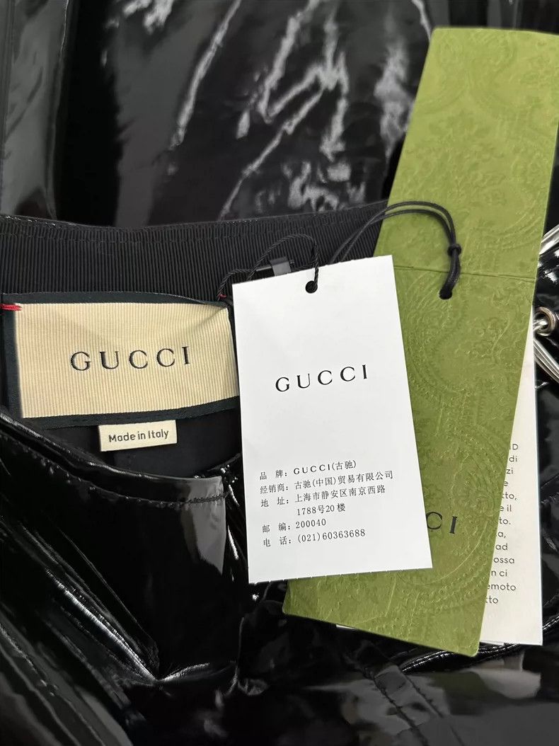 Gucci Gucci Black patent leather skirt Size 26" / US 2 / IT 38 - 5 Thumbnail