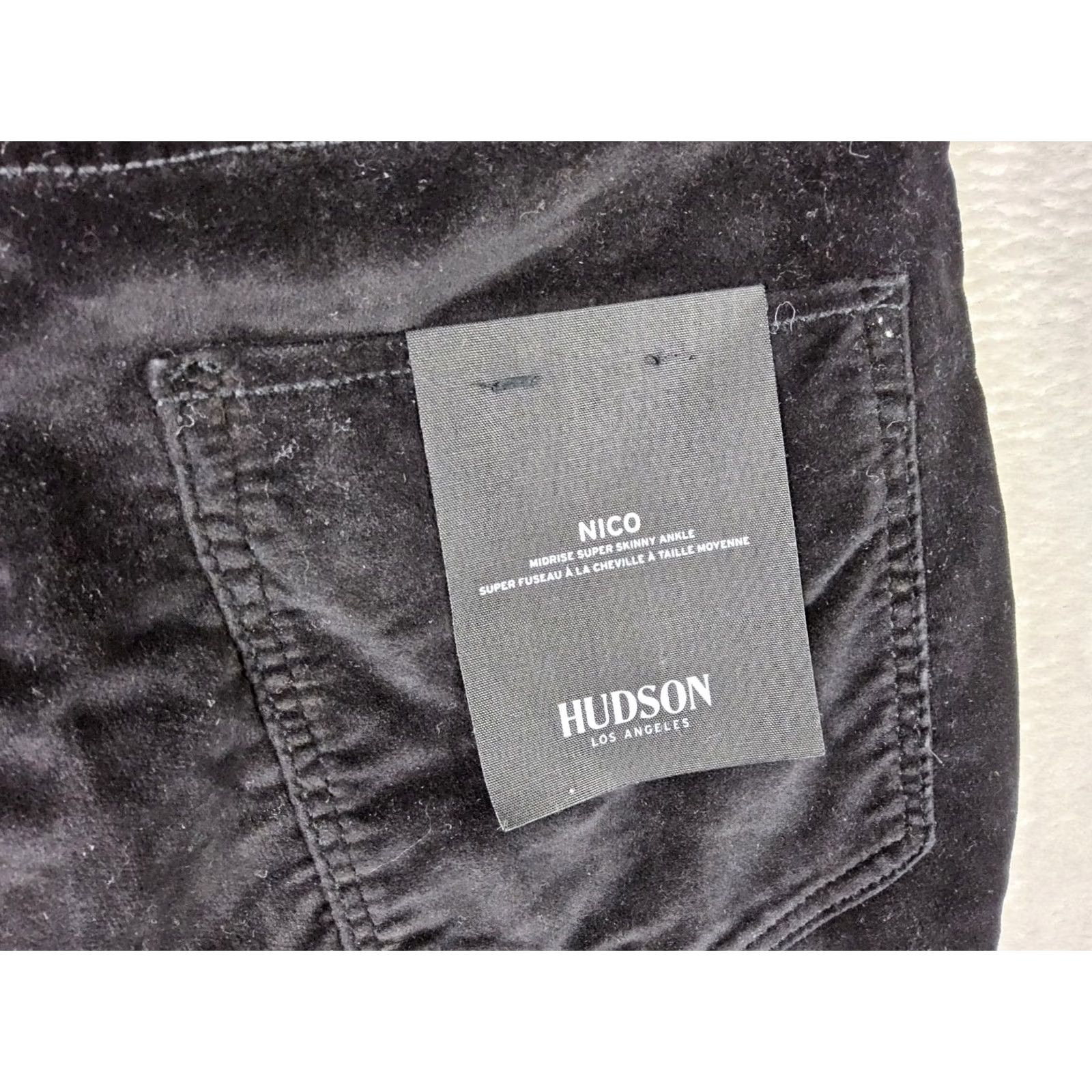 Hudson Hudson Women's Jeans Pants Skinny Velvet Black Ombre 26 Regular Size 26 NYC 90s Womens Size 26" / US 2 / IT 38 - 4 Thumbnail