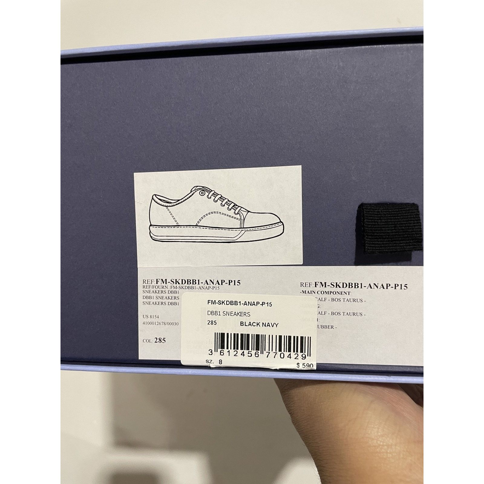 Lanvin LANVIN DBB1 SUEDE SNEAKER BLUE SIZE 9 PREOWNED Size US 9 / EU 42 - 6 Thumbnail