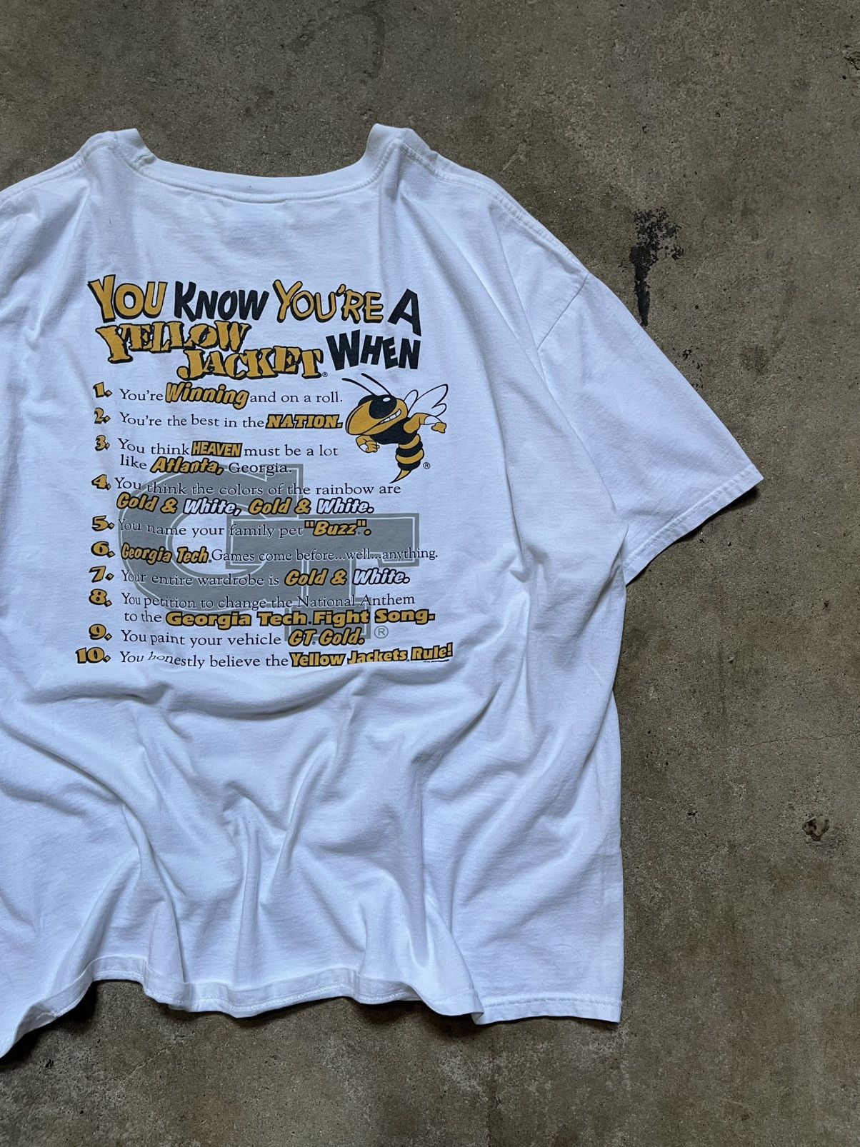 NCAA Vintage 90s Georgia Tech Yellow Jackets Shirt Size XXL Size US XXL / EU 58 / 5 - 1 Thumbnail