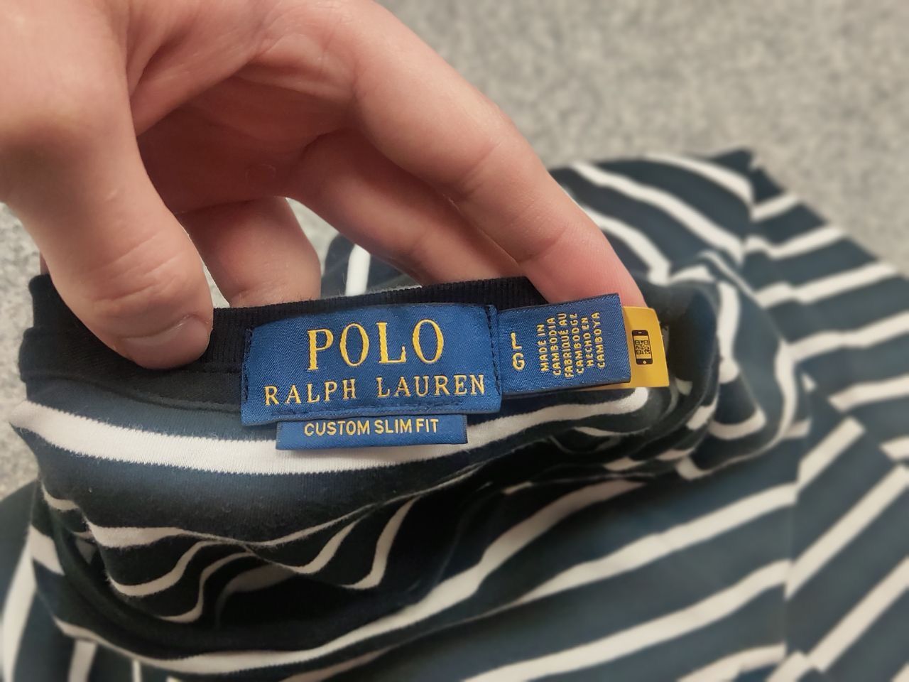 Polo Ralph Lauren Vintage Polo Ralph Lauren Black Striped Long sleeve Y2K Size US L / EU 52-54 / 3 - 12 Thumbnail