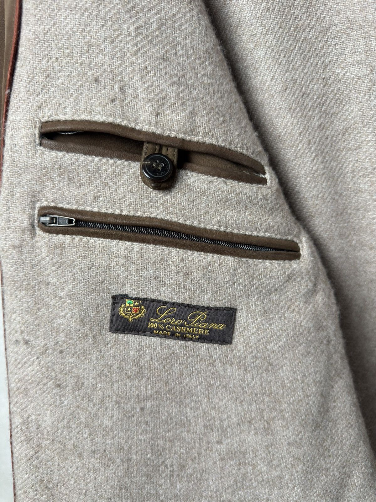 Loro Piana Loro Piana Suede & Cashmere Heavy Coat Jacket Size US L / EU 52-54 / 3 - 15 Thumbnail