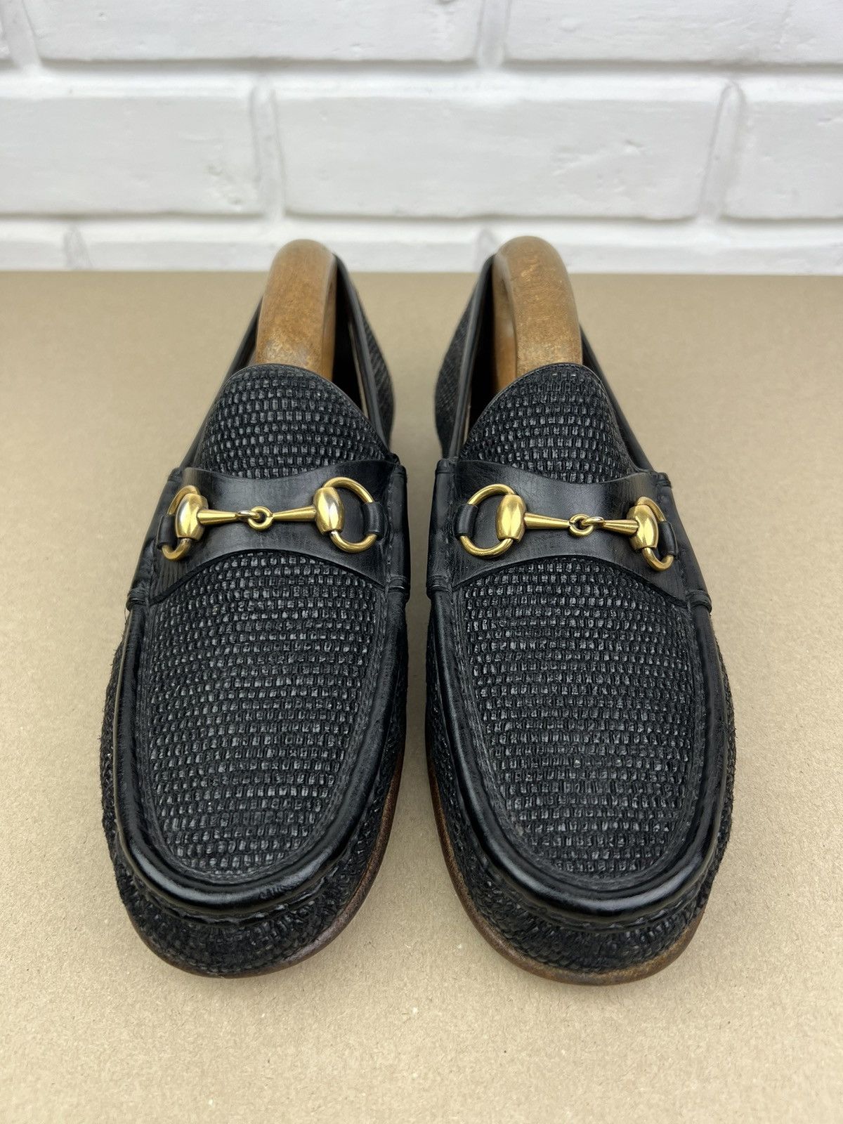 Gucci GUCCI Loafers Leather Shoes 1953 HORSEBIT Buckle Black Men’s Size US 8 / EU 41 - 6 Thumbnail