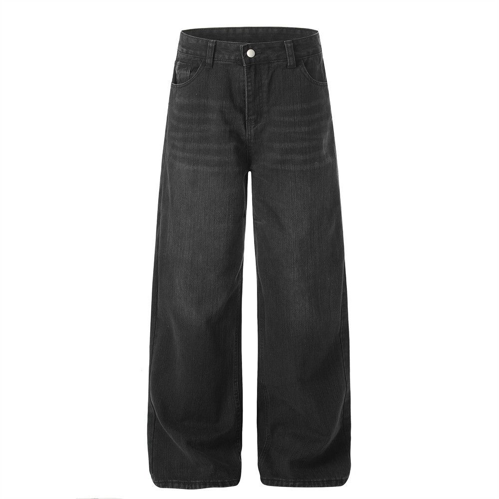 Jean High-street retro washed wide-leg jeans for men Size US 32 / EU 48 - 1 Thumbnail